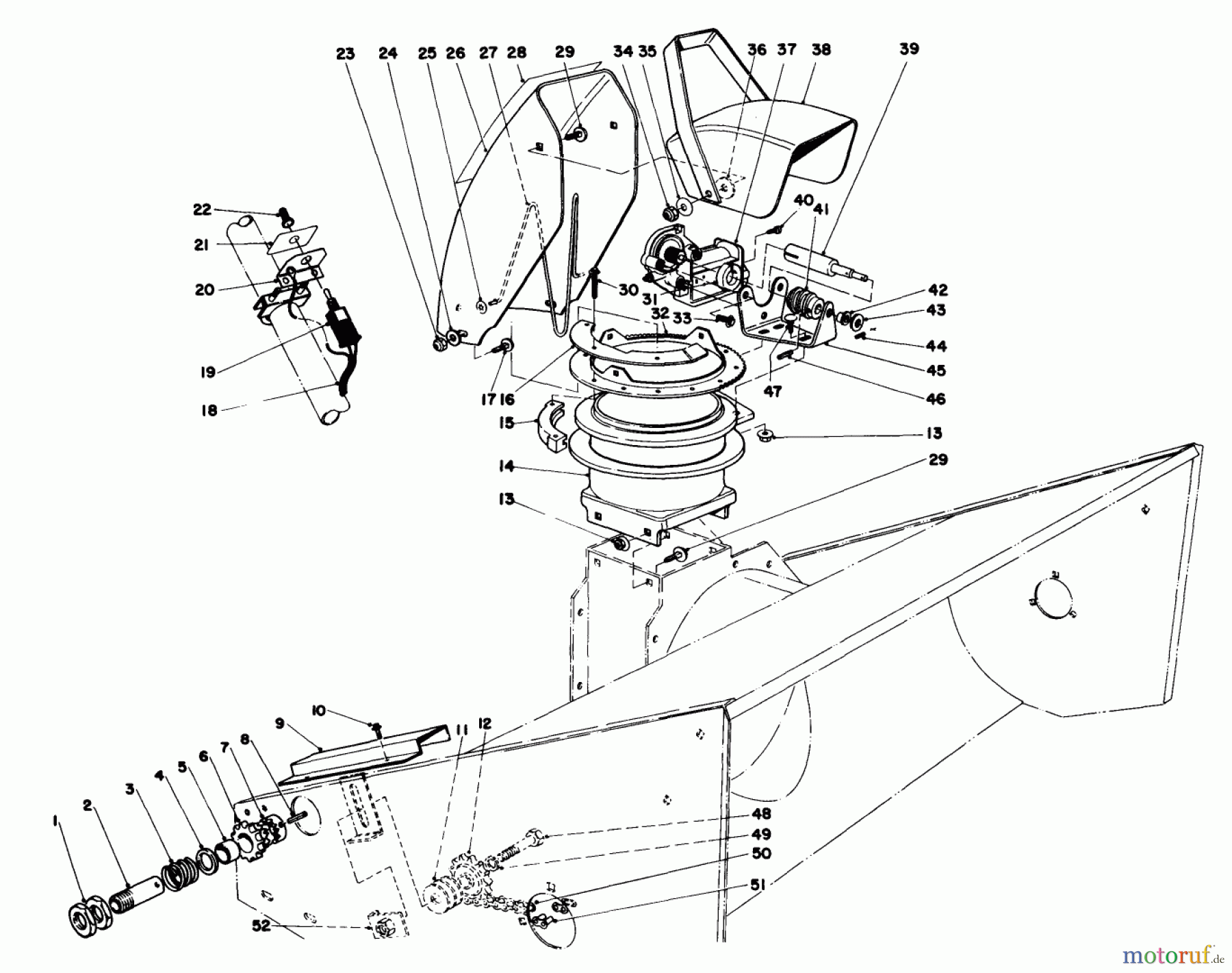 Toro Neu Mowers, Deck Assembly Only 30555 (200) - Toro 52