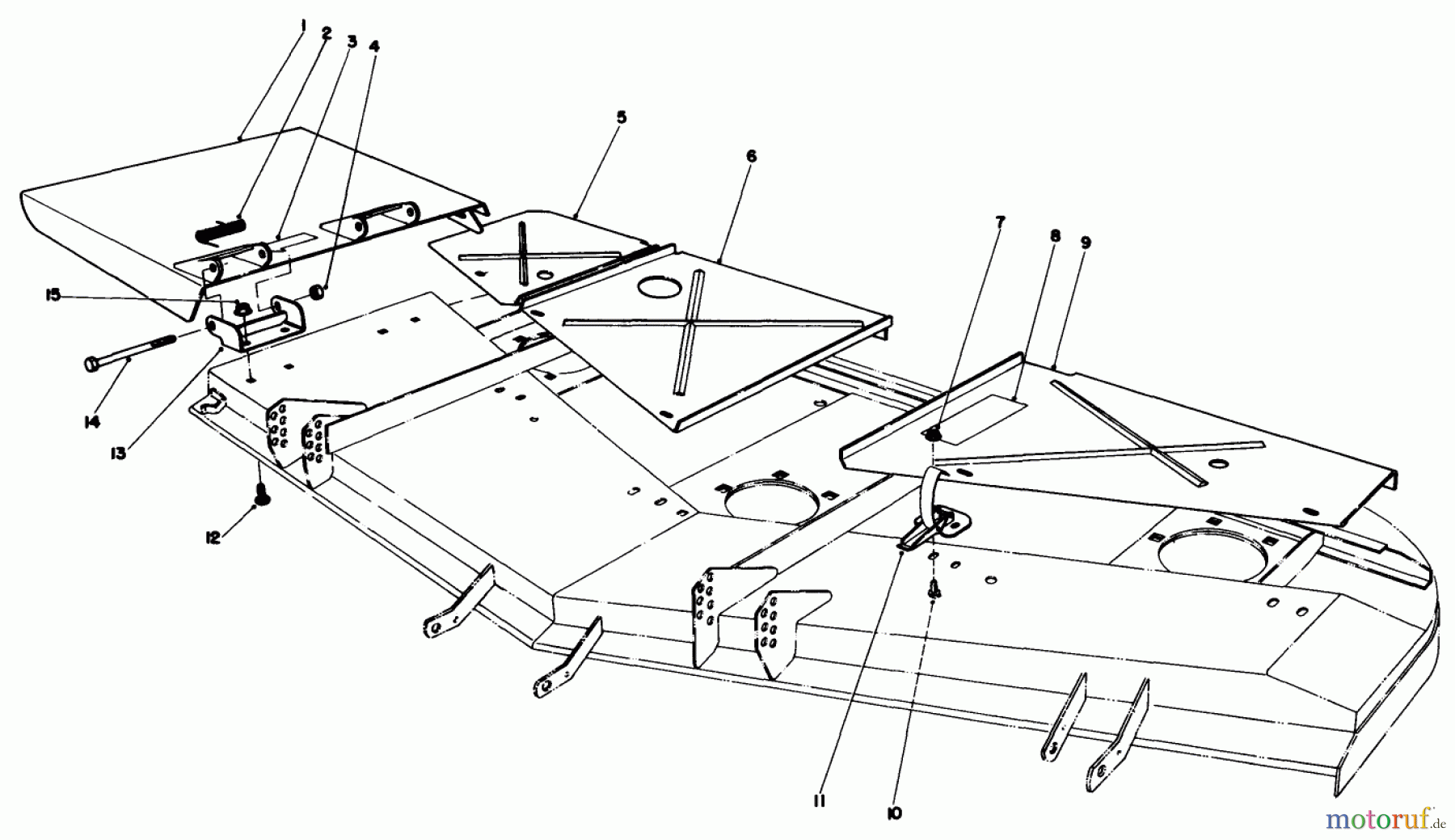 Toro Neu Mowers, Deck Assembly Only 30555 (200) - Toro 52