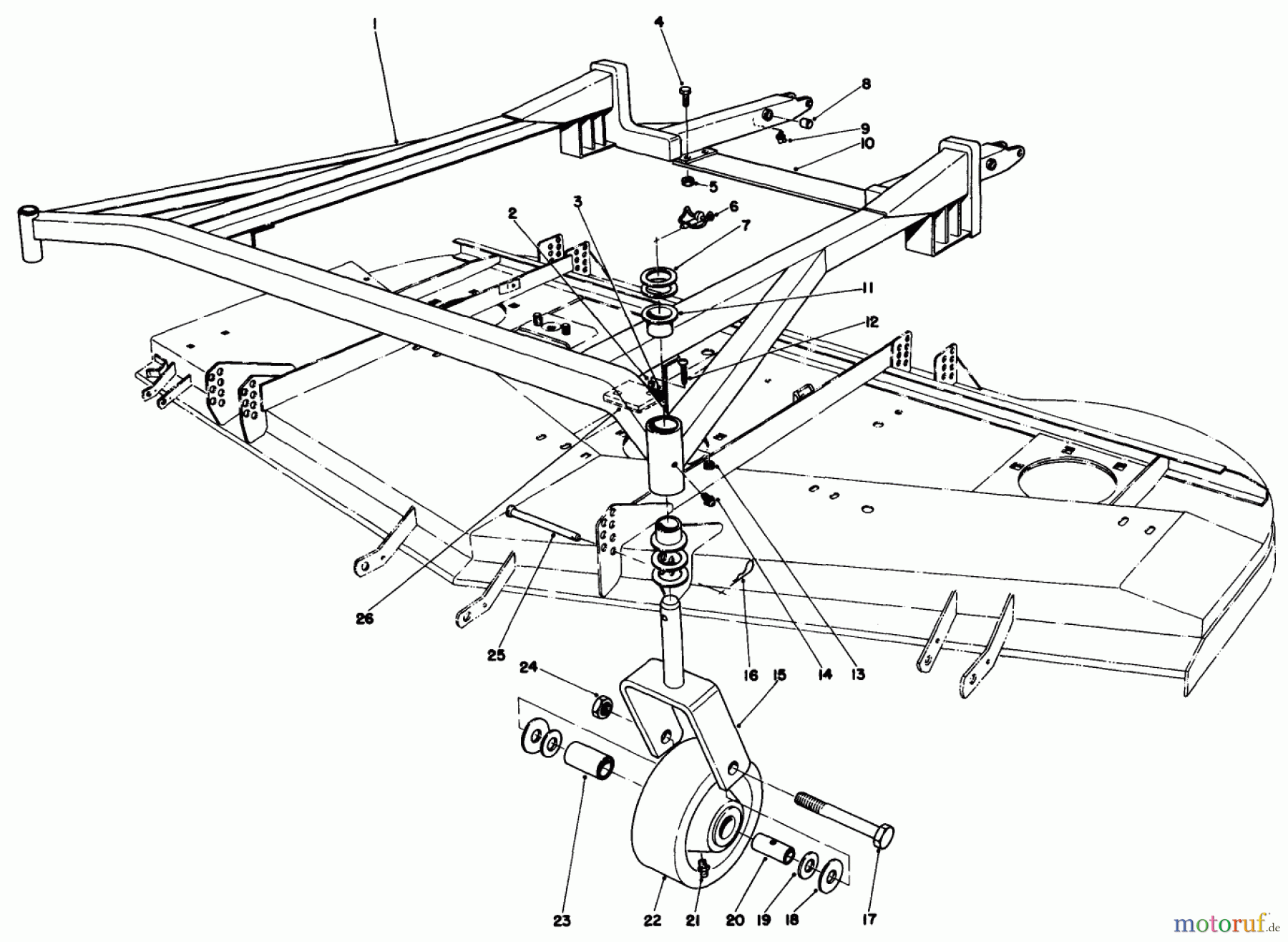 Toro Neu Mowers, Deck Assembly Only 30555 (200) - Toro 52