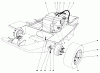 Toro 30555 (200) - 52" Side Discharge Mower, Groundsmaster 200 Series, 1988 (8000001-8999999) Ersatzteile GAS TANK AND AXLE ASSEMBLY