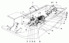 Toro 30555 (200) - 52" Side Discharge Mower, Groundsmaster 200 Series, 1988 (8000001-8999999) Ersatzteile TRANSMISSION AND DRIVE COUPLING ASSEMBLY