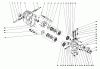 Toro 30555 (200) - 52" Side Discharge Mower, Groundsmaster 200 Series, 1988 (8000001-8999999) Ersatzteile TRANSMISSION ASSEMBLY 49-7910