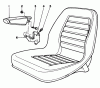 Toro 30555 (200) - 52" Side Discharge Mower, Groundsmaster 200 Series, 1989 (SN 90001-99999) Ersatzteile ARMREST KIT MODEL NO. 30707