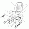 Toro 30555 (200) - 52" Side Discharge Mower, Groundsmaster 200 Series, 1989 (SN 90001-99999) Ersatzteile DELUXE SEAT KIT MODEL NO. 30772