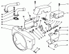 Toro 30555 (200) - 52" Side Discharge Mower, Groundsmaster 200 Series, 1989 (SN 90001-99999) Ersatzteile ENGINE AIR HOUSING-ENGINE, ONAN MODEL NO. P220G, TYPE NO. 1/10808C