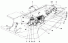 Toro 30555 (200) - 52" Side Discharge Mower, Groundsmaster 200 Series, 1989 (SN 90001-99999) Ersatzteile TRANSMISSION AND DRIVE COUPLING ASSEMBLY