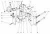 Toro 30555 (200) - 52" Side Discharge Mower, Groundsmaster 200 Series, 1989 (SN 90001-99999) Ersatzteile TRANSMISSLON INTERLOCK ASSEMBLY