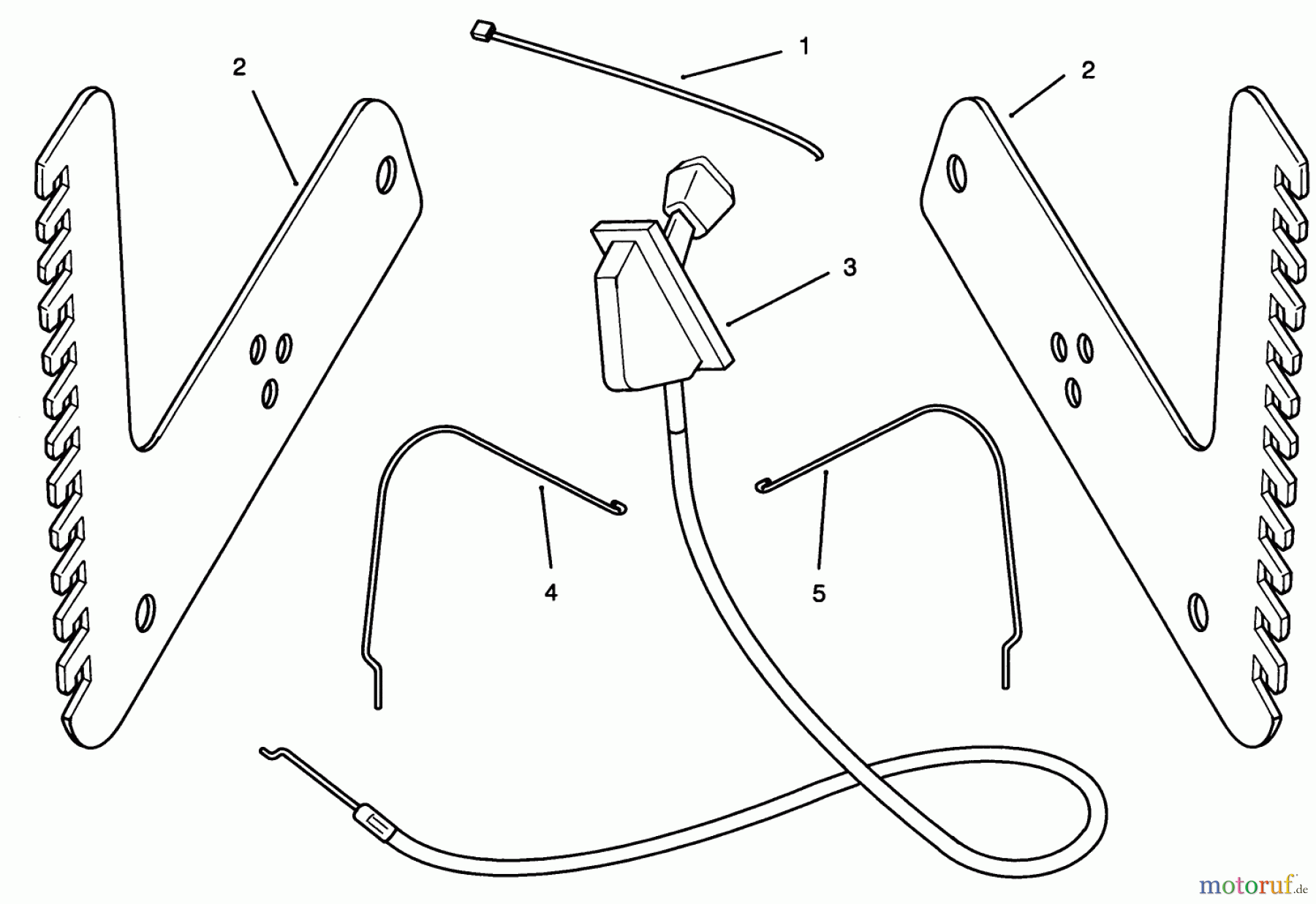 Toro Neu Accessories 52085 - Toro Mow & Feed Mounting, 1994 (49000001-49999999) KIT CONTENTS