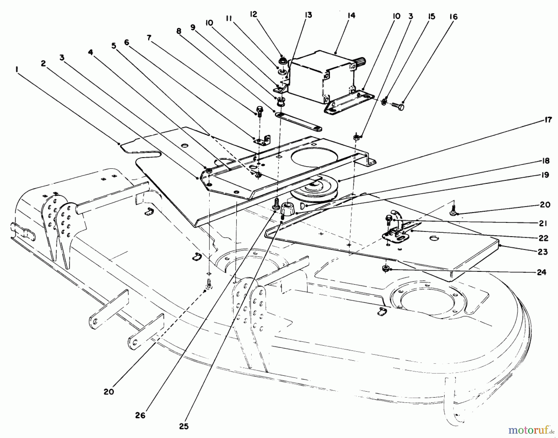 Toro Neu Mowers, Deck Assembly Only 30555 (200) - Toro 52