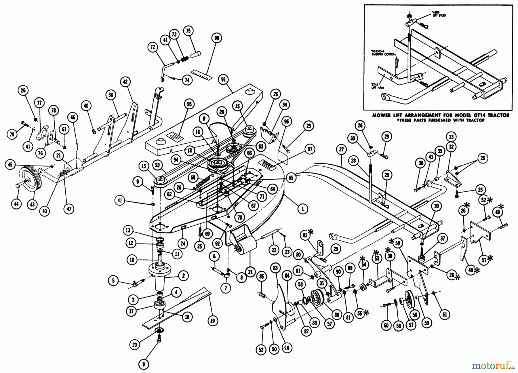 Toro Neu Mowers, Deck Assembly Only 5-1483 - Toro 48