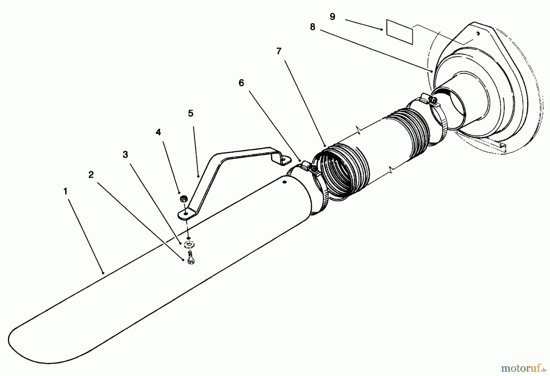  Toro Neu Accessories, Blower/Vacuum/Chipper/Shredder 59085 - Toro Hose Kit, Lawn Vacuum VACUUM HOSE KIT