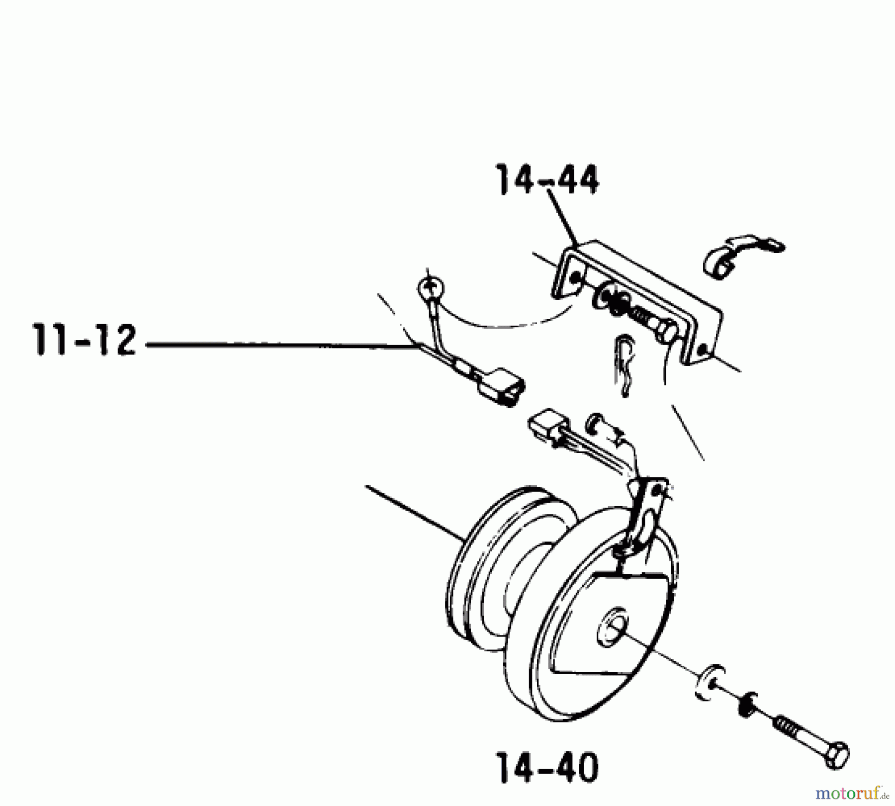  Toro Neu Mowers, Lawn & Garden Tractor Seite 1 2-4300 (A-90) - Toro A-90 Special Tractor, 1974 14.040 ELECTRIC P.T.O. CLUTCH (PLATE 14.2)
