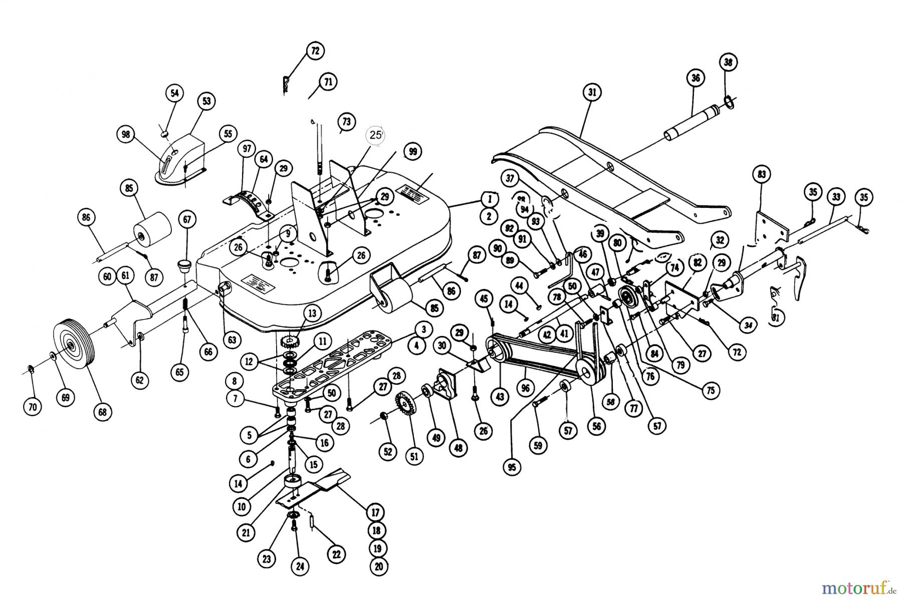 Toro Neu Mowers, Deck Assembly Only 7-1321 - Toro 42