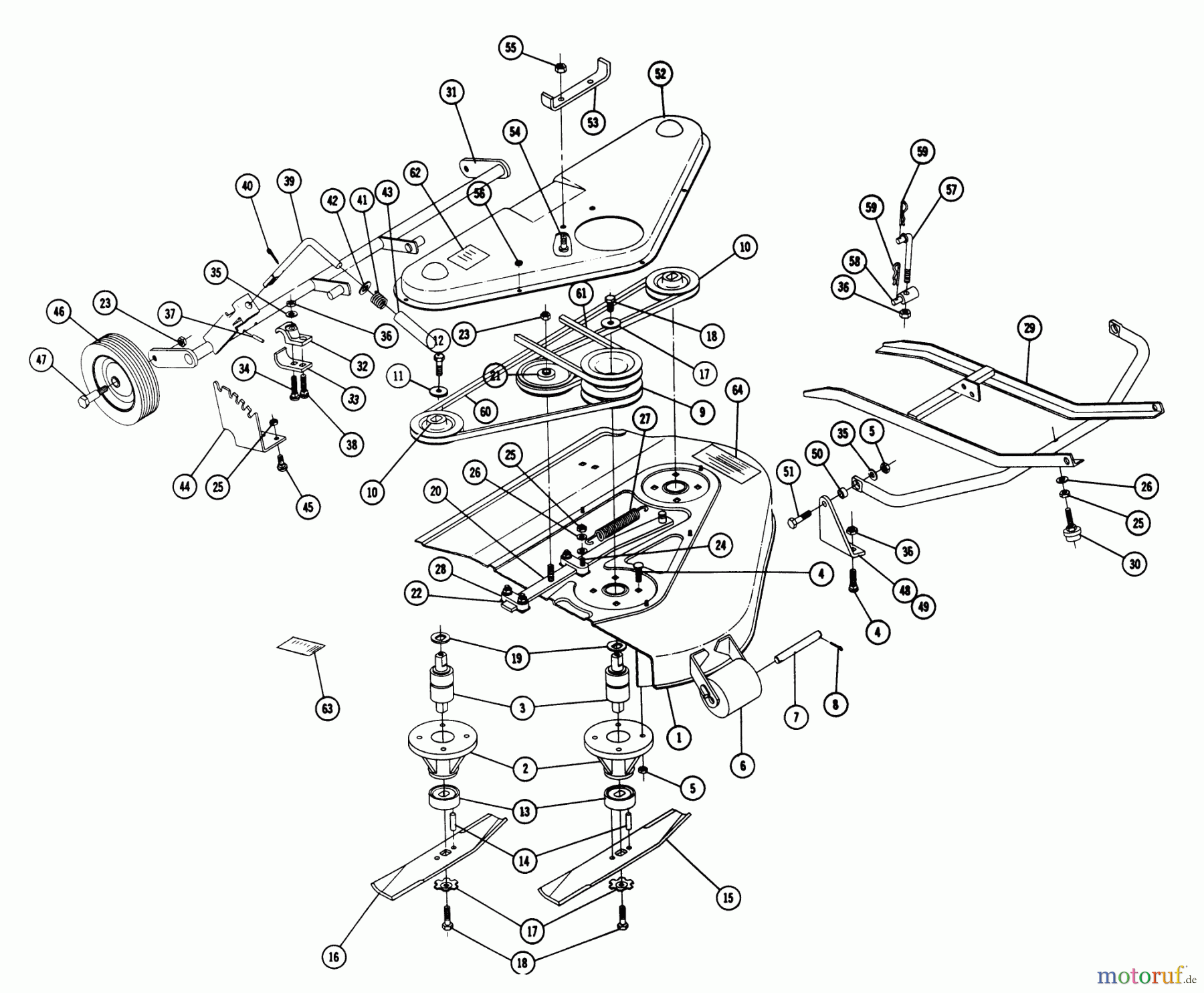 Toro Neu Mowers, Deck Assembly Only 7-1321 - Toro 42