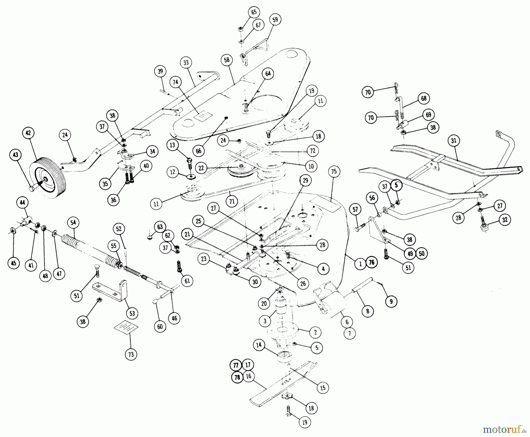  Toro Neu Mowers, Deck Assembly Only 5-2365 - Toro 36
