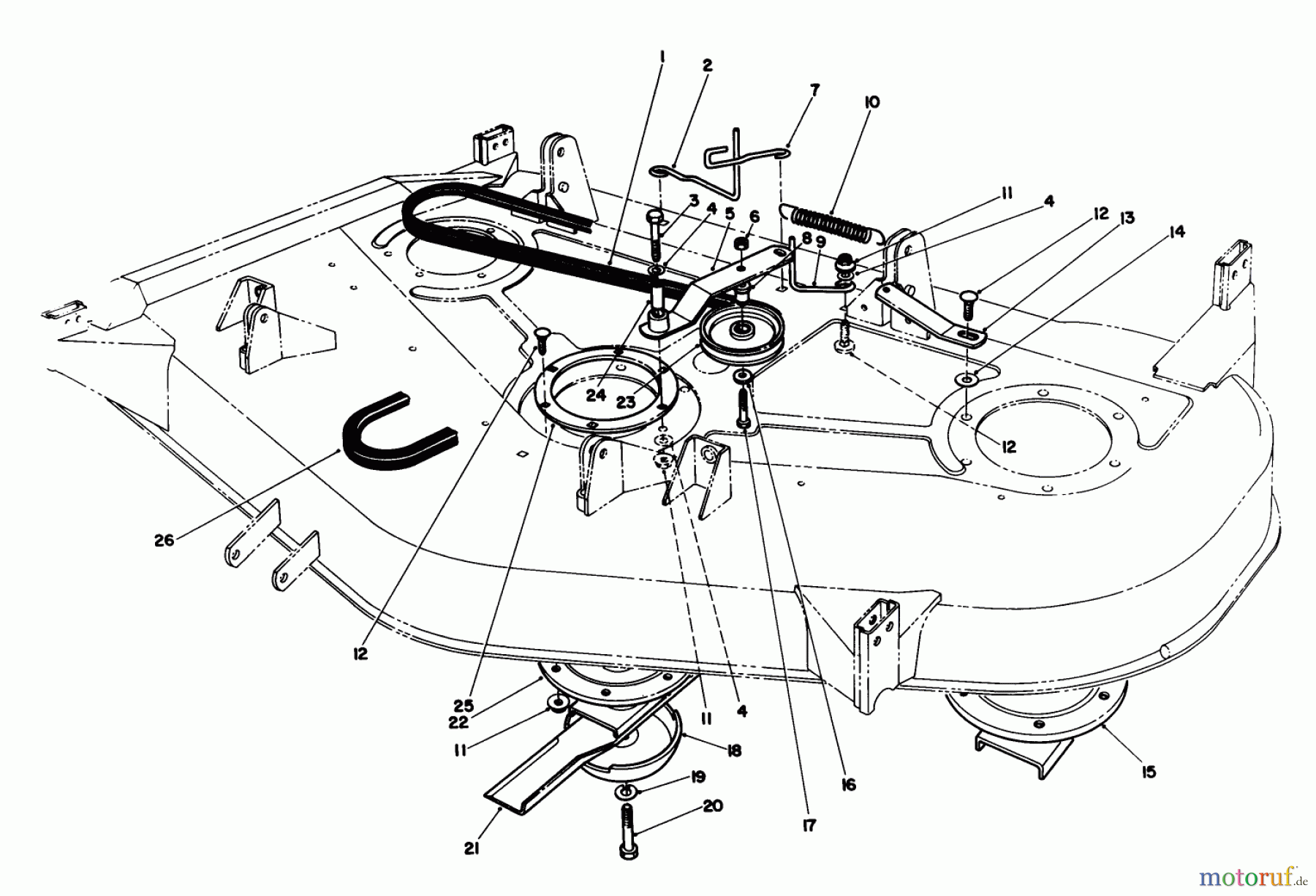 Toro Neu Mowers, Deck Assembly Only 55660 - Toro 44