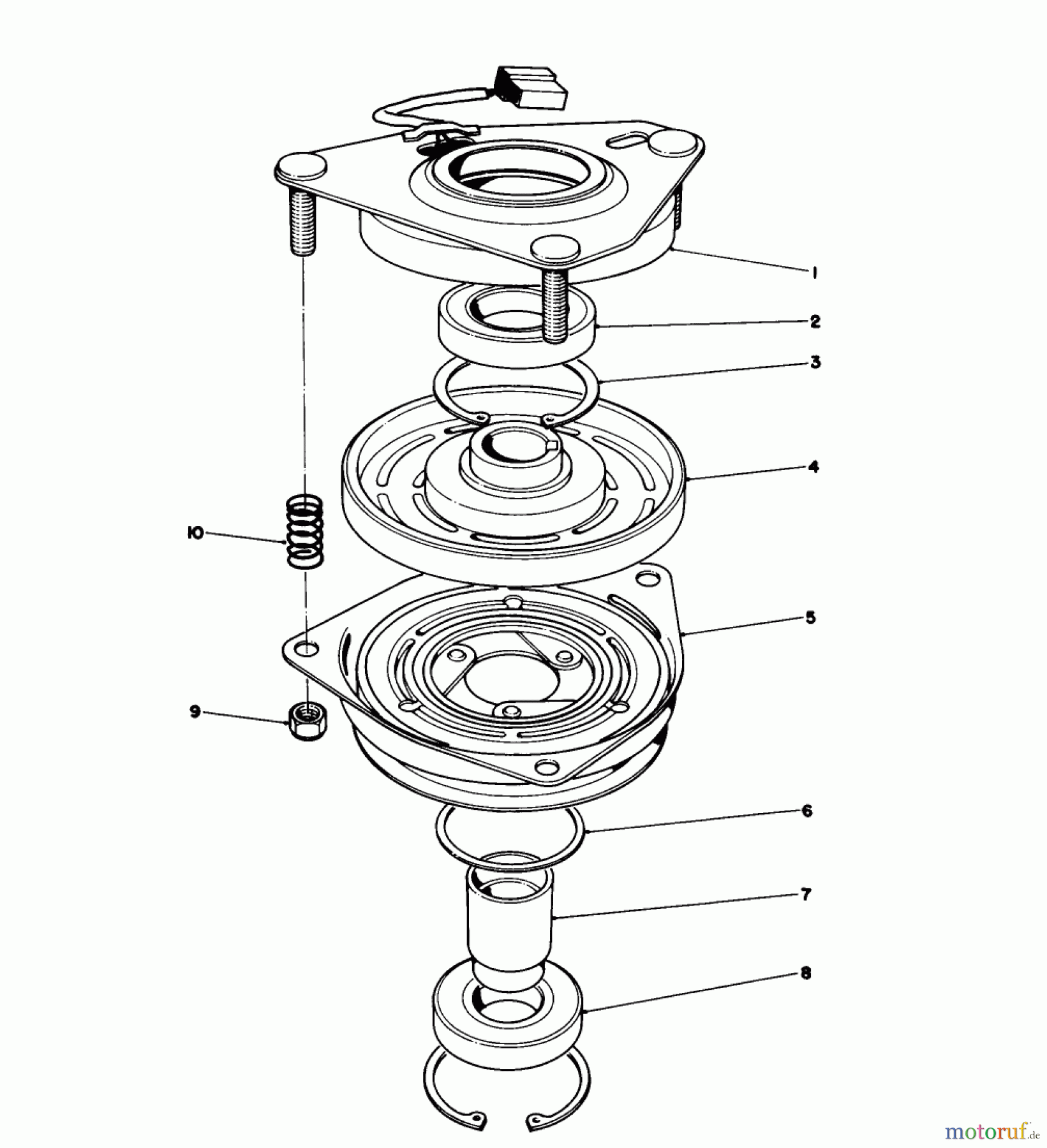 Toro Neu Mowers, Rear-Engine Rider 55620 - Toro HMR-1600, 1989 (9000001-9999999) CLUTCH ASSEMBLY NO. 54-3200