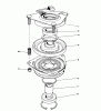 Toro 55660 - 44" Side Discharge Mower, 1990 Ersatzteile CLUTCH ASSEMBLY NO. 54-3200