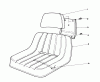 Toro 55660 - 44" Side Discharge Mower, 1990 Ersatzteile DELUXE SEAT KIT NO. 68-3800 (OPTIONAL)