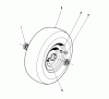 Toro 55660 - 44" Side Discharge Mower, 1990 Ersatzteile FRONT WHEEL & TIRE ASSEMBLY