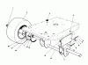 Toro 55660 - 44" Side Discharge Mower, 1990 Ersatzteile REAR WHEEL & AXLE ASSEMBLY