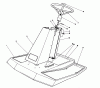 Toro 55660 - 44" Side Discharge Mower, 1990 Ersatzteile STEERING TOWER ASSEMBLY