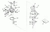 Toro 57025 - 25" Side Discharge Mower, 1972 (2000001-2999999) Ersatzteile CARBURETOR NO. 631155 (RECOIL AND ELECTRIC)