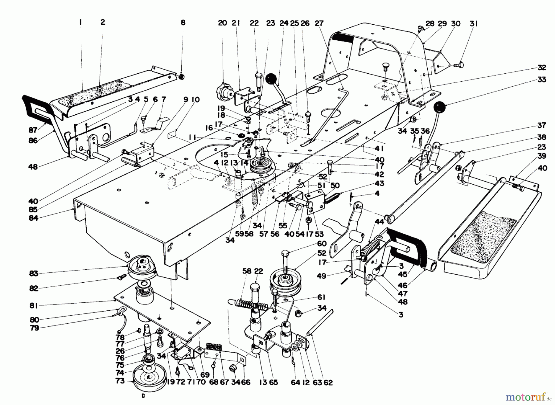 Toro Neu Mowers, Deck Assembly Only 57025 - Toro 25