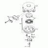 Toro 57025 - 25" Side Discharge Mower, 1972 (2000001-2999999) Ersatzteile REWIND STARTER N0. 590420