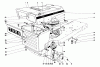 Toro 57241 - 32" Side Discharge Mower, 1973 (3000001-3999999) Ersatzteile HOOD AND ENGINE ASSEMBLY