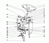 Toro 57241 - 32" Side Discharge Mower, 1973 (3000001-3999999) Ersatzteile STEERING AND DASH ASSEMBLY