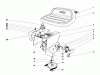 Toro 57241 - 32" Side Discharge Mower, 1973 (3000001-3999999) Ersatzteile TRANSMISSION AND SEAT ASSEMBLY