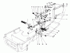 Toro 57358 - 44" Side Discharge Mower, 1986 (6000001-6999999) Ersatzteile BRAKE & CLUTCH PEDAL ASSEMBLY