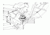 Toro 57358 - 44" Side Discharge Mower, 1986 (6000001-6999999) Ersatzteile CLUTCH & PULLEY ASSEMBLY