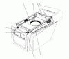 Toro 57358 - 44" Side Discharge Mower, 1986 (6000001-6999999) Ersatzteile HOOD DUCT ASSEMBLY