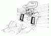 Toro 57358 - 44" Side Discharge Mower, 1986 (6000001-6999999) Ersatzteile REAR BODY & SEAT ASSEMBLY