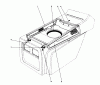Toro 57358 - 44" Side Discharge Mower, 1987 (7000001-7999999) Ersatzteile HOOD DUCT ASSEMBLY