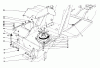 Toro 57365 (11-38) - 11-38 Pro Lawn Tractor, 1986 (6000001-6999999) Ersatzteile CLUTCH & PULLEY ASSEMBLY