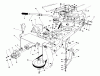 Toro 57365 (11-38) - 11-38 Pro Lawn Tractor, 1986 (6000001-6999999) Ersatzteile FRAME & PULLEY ASSEMBLY 36" SNOWTHROWER ATTACHMENT MODEL NO. 59160 (OPTIONAL)