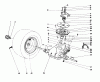 Toro 57365 (11-38) - 11-38 Pro Lawn Tractor, 1986 (6000001-6999999) Ersatzteile TRANSAXLE & CLUTCH ASSEMBLY