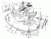 Toro 59147 - 38" Side Discharge Mower, for Model 59365 Tractor, 1987 (7000001-7999999) Ersatzteile 38" CUTTING DECK MODEL NO. 59147