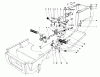 Toro 59147 - 38" Side Discharge Mower, for Model 59365 Tractor, 1987 (7000001-7999999) Ersatzteile BRAKE & CLUTCH PEDAL ASSEMBLY