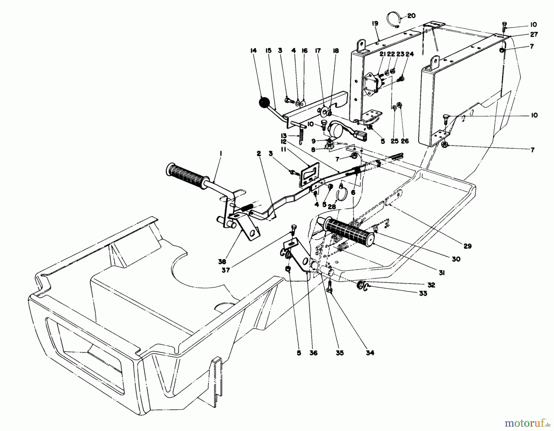 Toro Neu Mowers, Deck Assembly Only 59147 - Toro 38