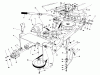 Toro 59147 - 38" Side Discharge Mower, for Model 59365 Tractor, 1987 (7000001-7999999) Ersatzteile FRAME & PULLEY ASSEMBLY 36" SNOWTHROWER ATTACHMENT MODEL NO. 59160 (OPTIONAL)