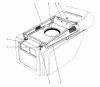 Toro 59147 - 38" Side Discharge Mower, for Model 59365 Tractor, 1987 (7000001-7999999) Ersatzteile HOOD DUCT ASSEMBLY