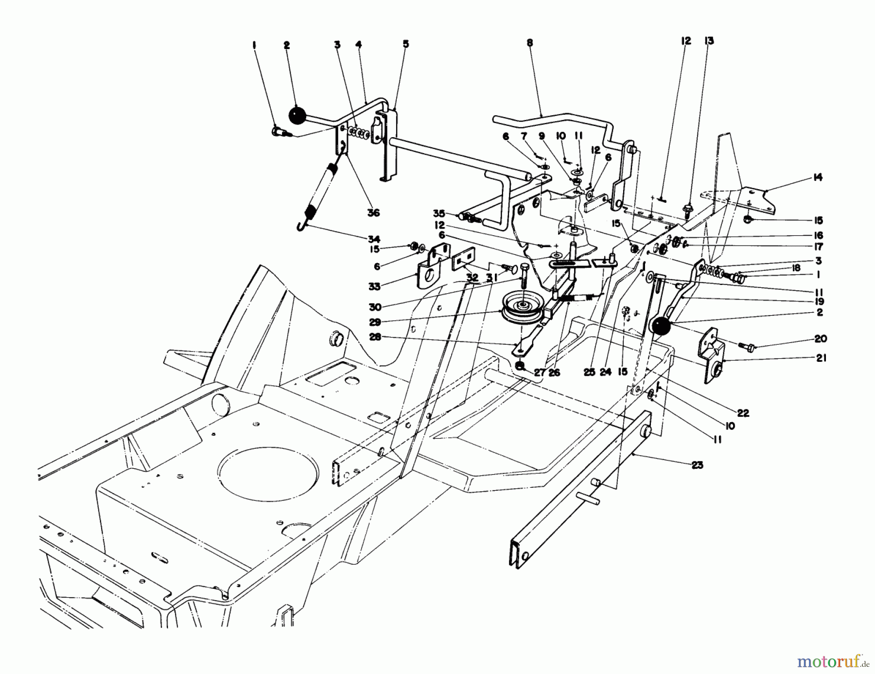  Toro Neu Mowers, Deck Assembly Only 59147 - Toro 38
