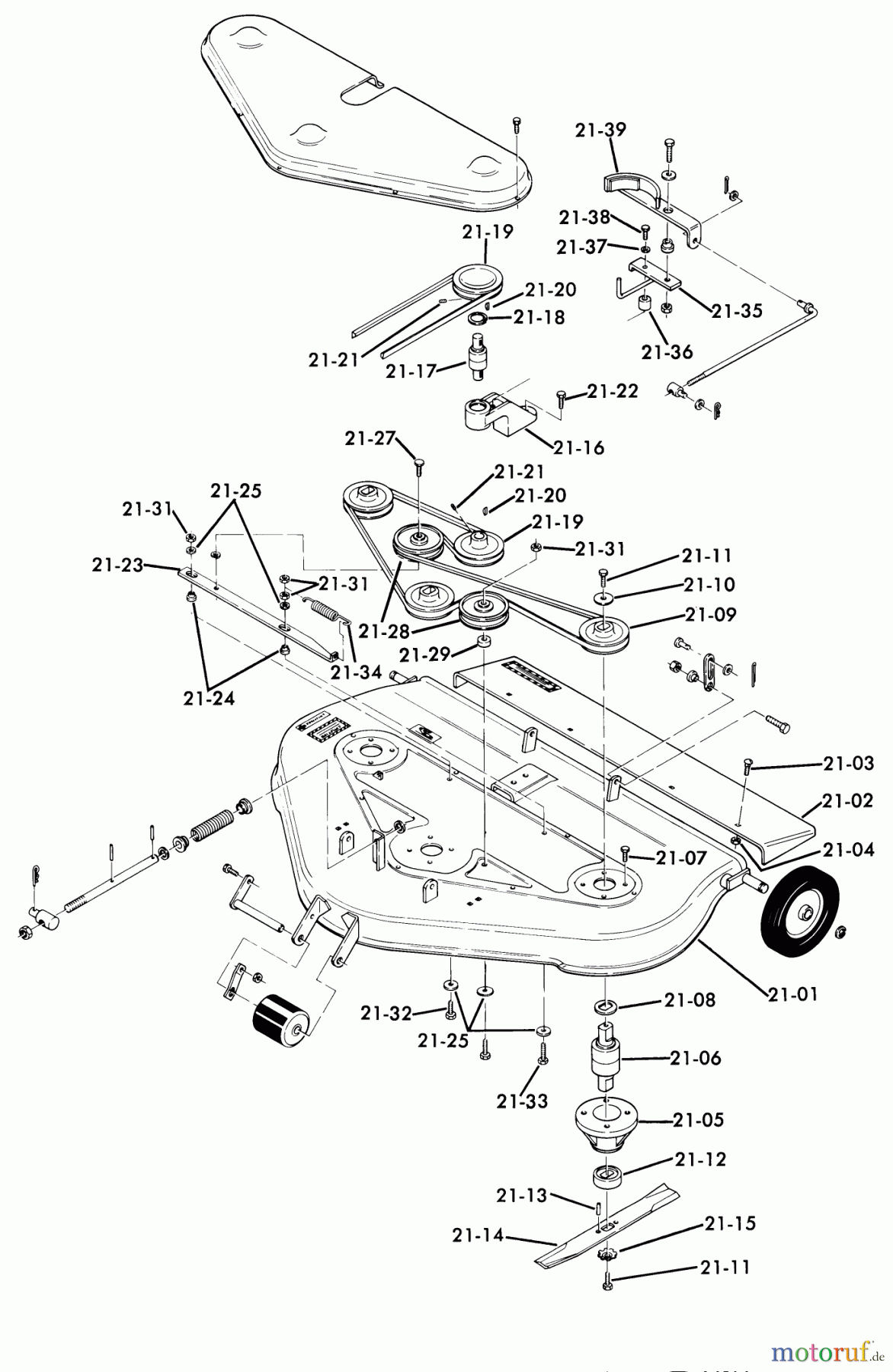 Toro Neu Mowers, Deck Assembly Only 65-36XS02 - Toro 36