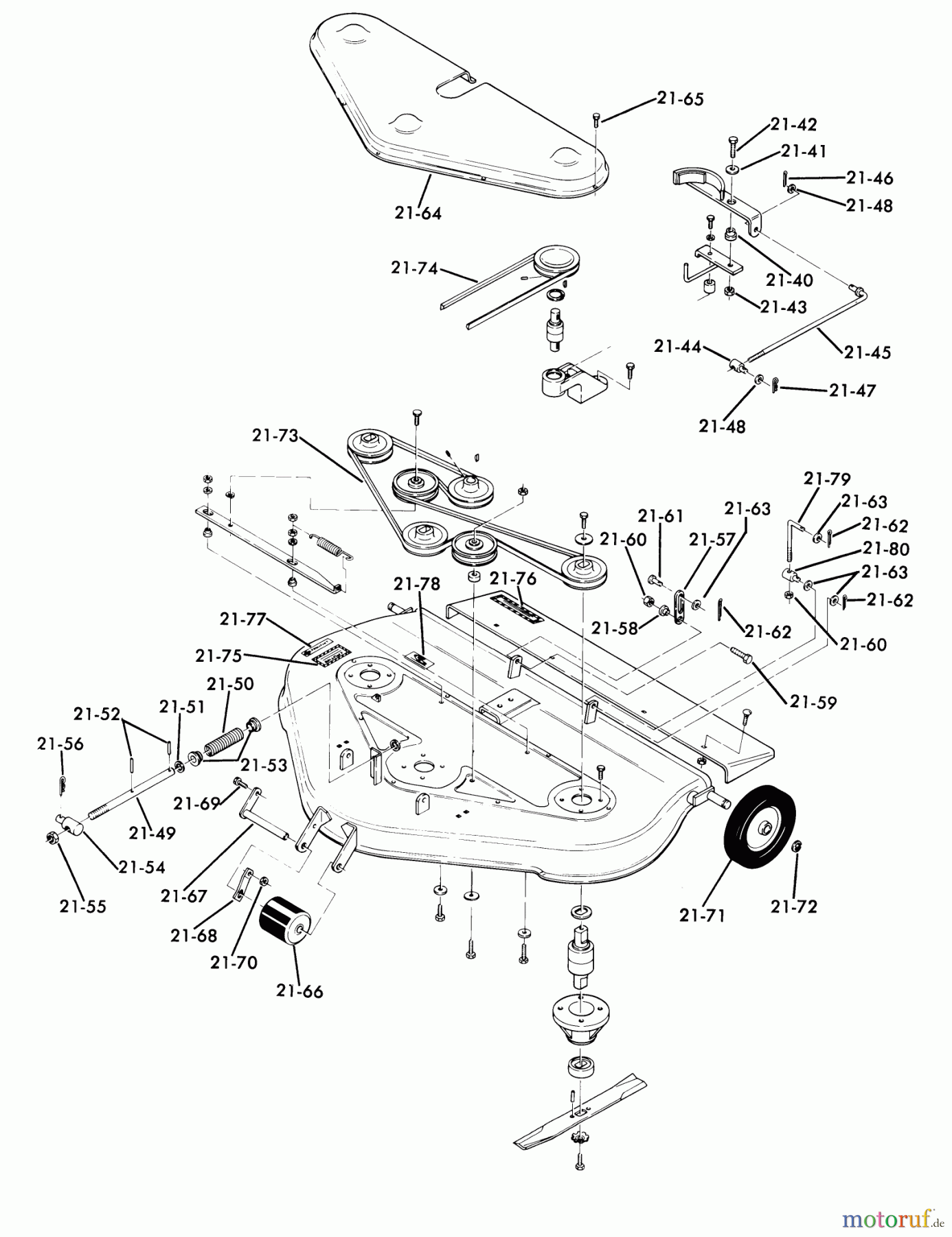 Toro Neu Mowers, Deck Assembly Only 65-36MR03 - Toro 36