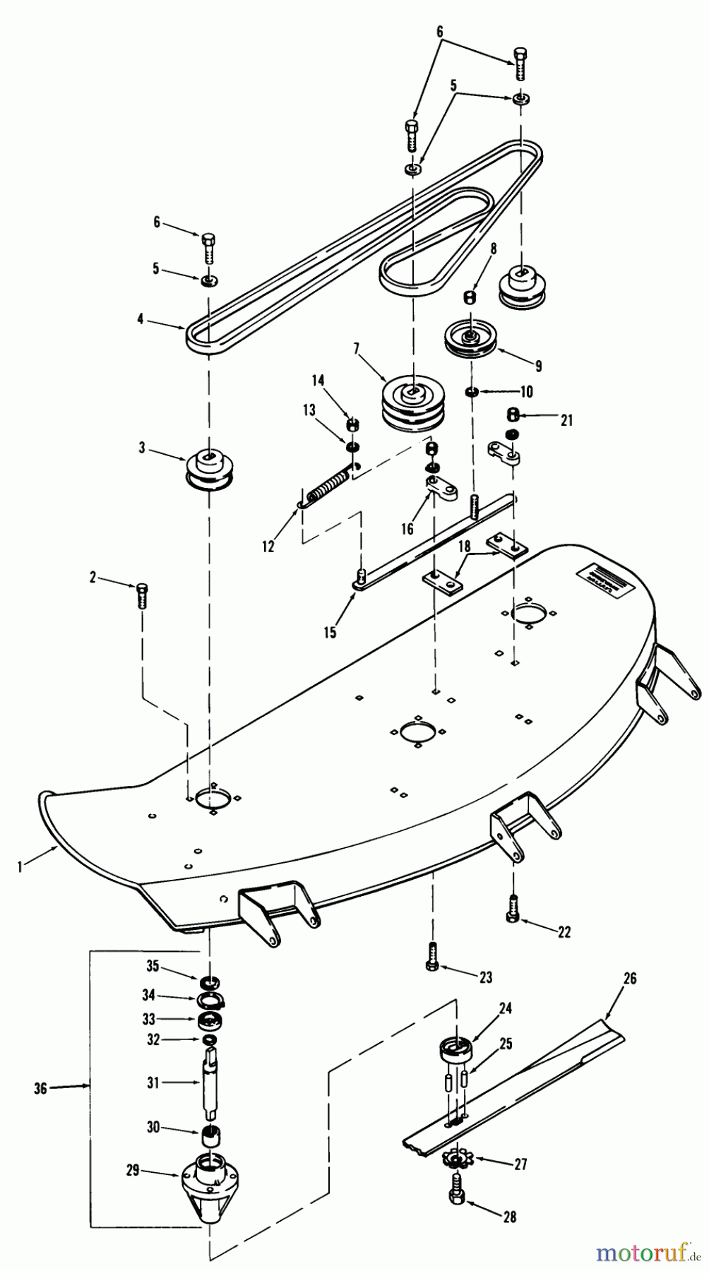 Toro Neu Mowers, Deck Assembly Only 65-42MS02 - Toro 42
