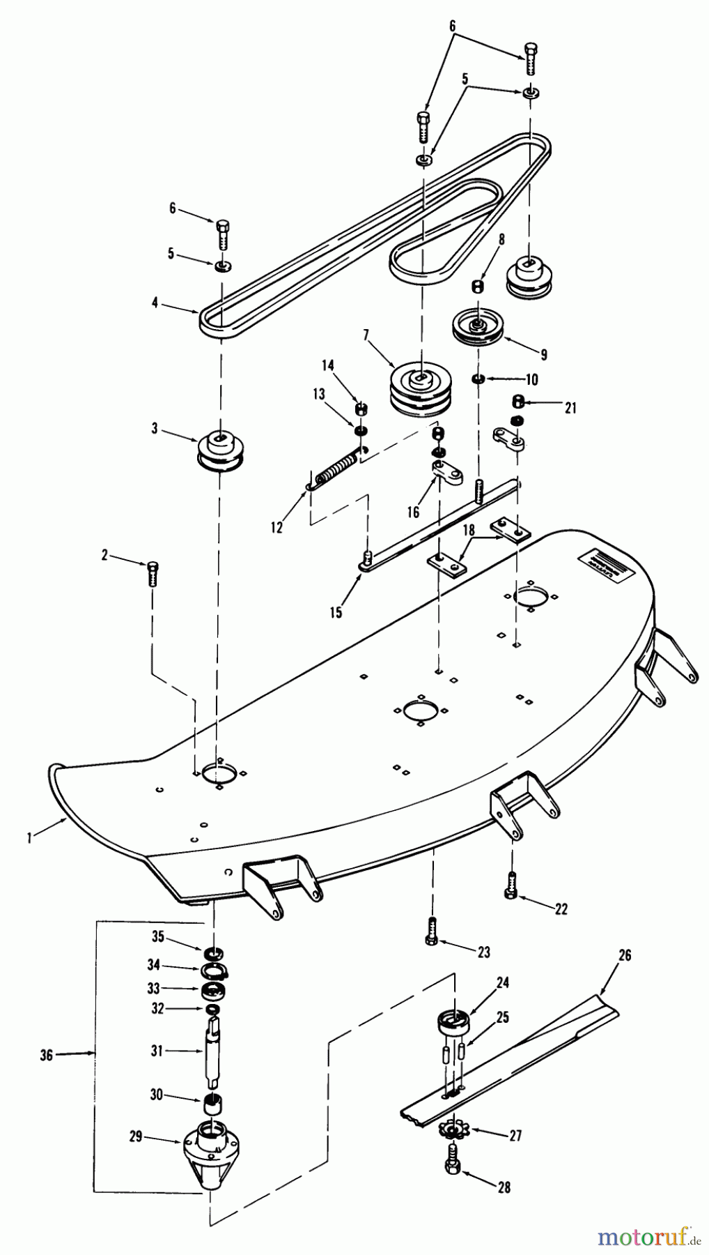 Toro Neu Mowers, Deck Assembly Only 65-48XS02 - Toro 48